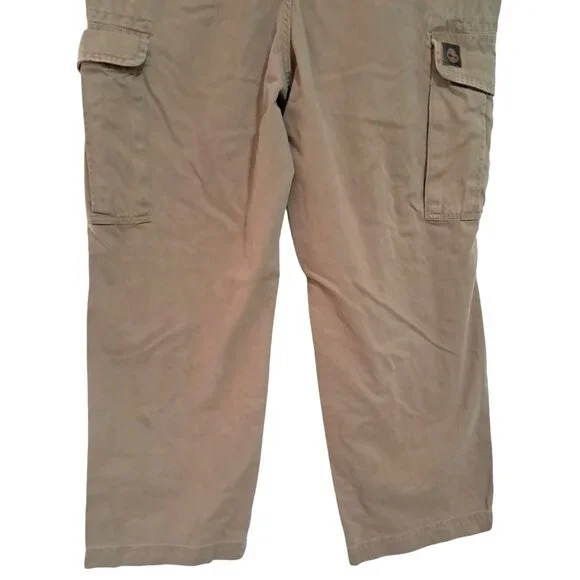 Timberland Mens Organic Cotton Cargo Pants 36x30 Brown Durable Relaxed Fit - Picture 11 of 12